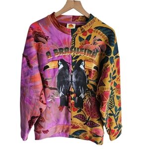 FARM Rio A Brasileira Mixed Prints Graphic Sweatshirt